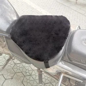 Motorcycle Gel Seat Cushion, 3D Honeycomb Shock-Absorbing, Hollow and Breathable, Hel Material is Compressive, Non-Breaking, Non-Hardening, Soft and Comfortable (Plush)