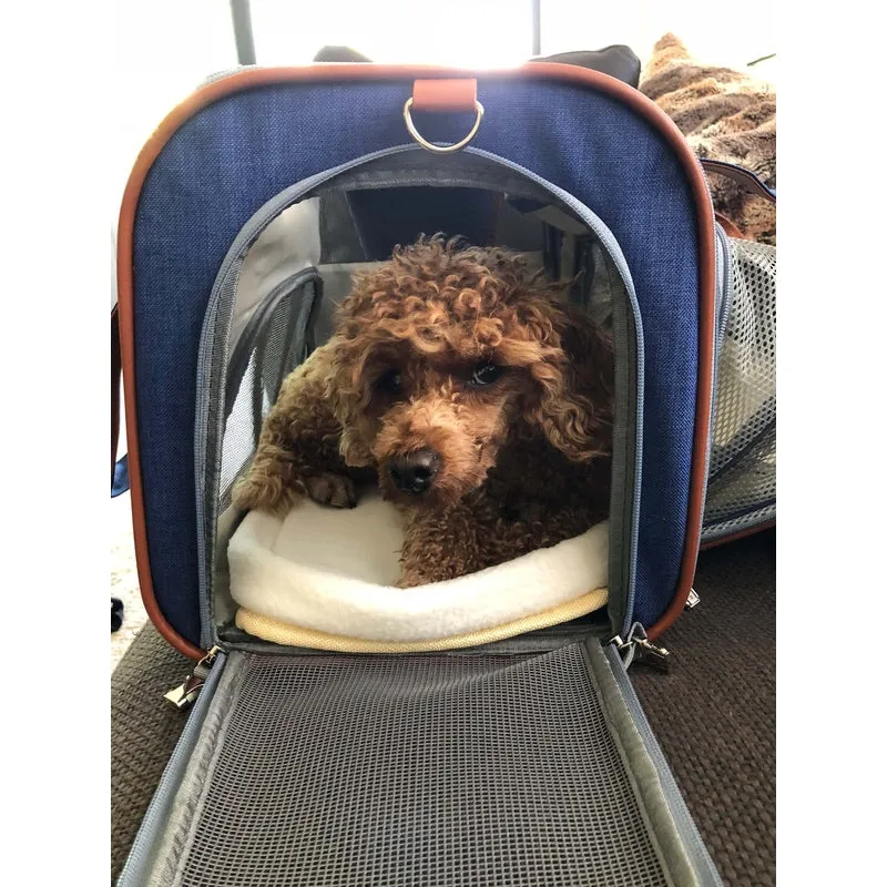 Mr. Peanut's Gold Series Standard Size Airline Compliant Expandable Pet Carrier