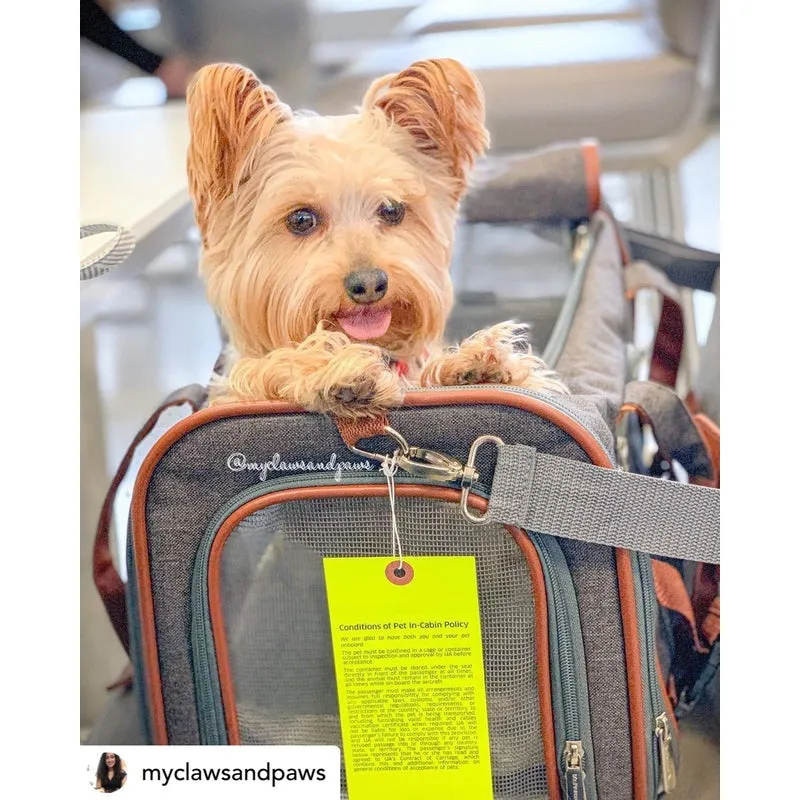Mr. Peanut's Gold Series Standard Size Airline Compliant Expandable Pet Carrier