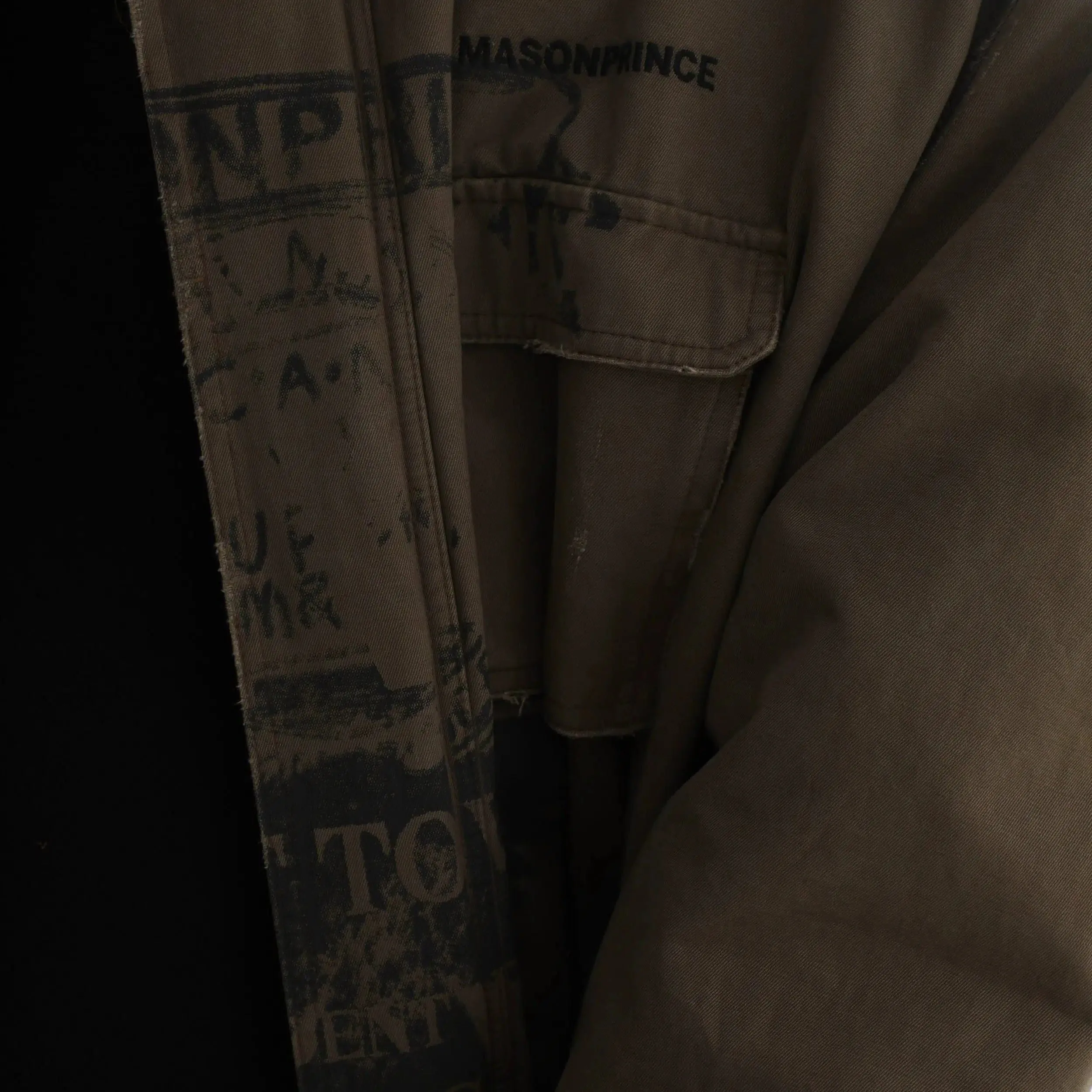 Multi-Pocket Denim Jacket With Distressing