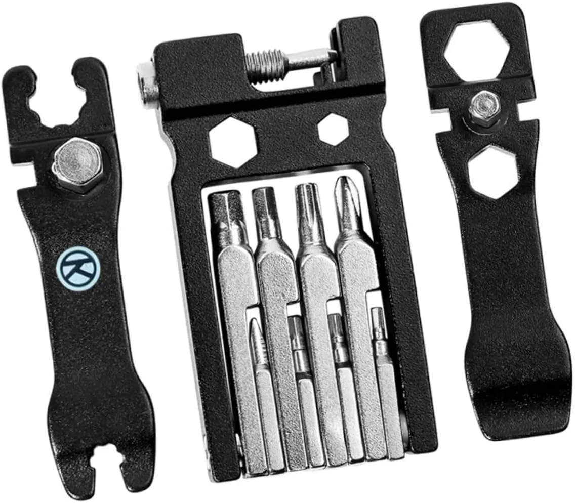 Multi Tool for Bike Repair Portable Mechanic Combination Tool with Multi Socket Wrench and Screwdriver for Bicycles