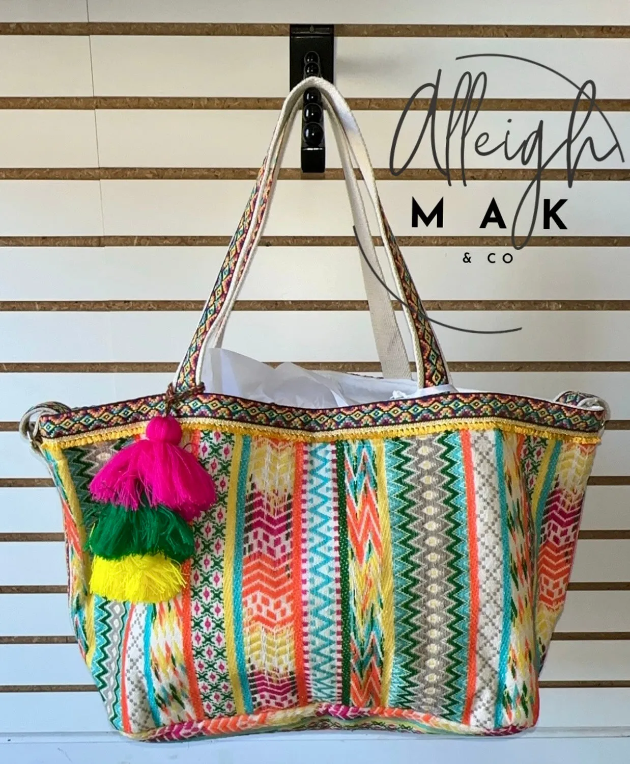 Multicolor Bohemian Oversized Tote