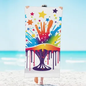 Multicolor Tree of Freedom Beach Towels Oversized 61"x31"- Abstract Large Beach Towel-Soft&Absorbant&Quick Dry&Cozy for Adults Beach Gifts Beach Essentials