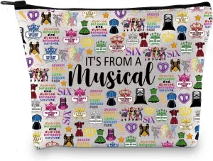 Musical Inspired Zipper Pouch Musical Theater Fans Gift It's From A Musical Theatre Makeup Bag (FromS Bag)