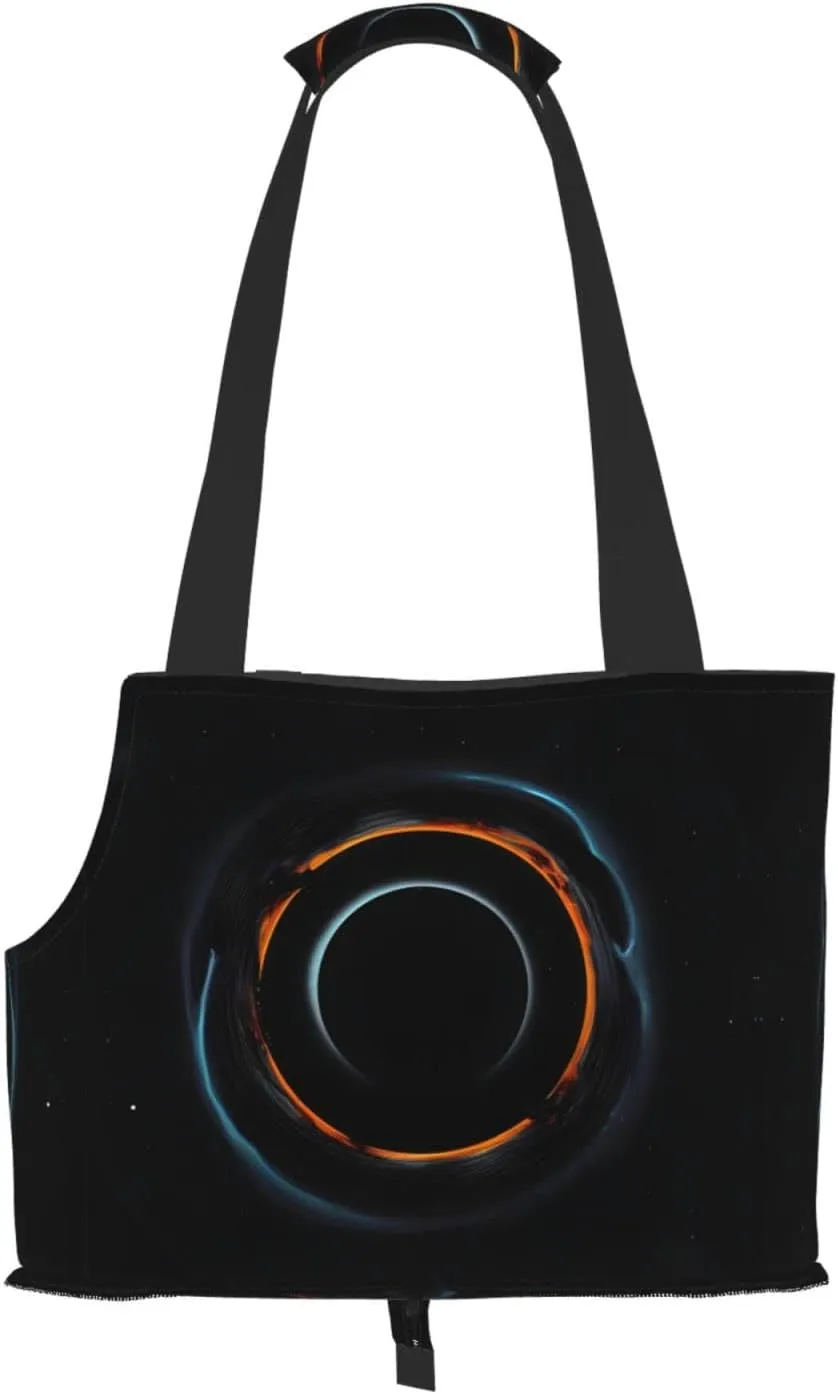 Mysterious Cosmic Black Holes Printed Portable Foldable pet Shoulder Bag, Suitable for Carrying Small Pets