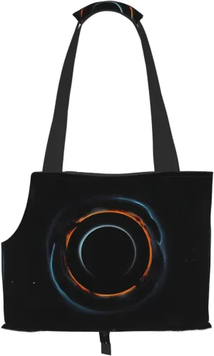Mysterious Cosmic Black Holes Printed Portable Foldable pet Shoulder Bag, Suitable for Carrying Small Pets