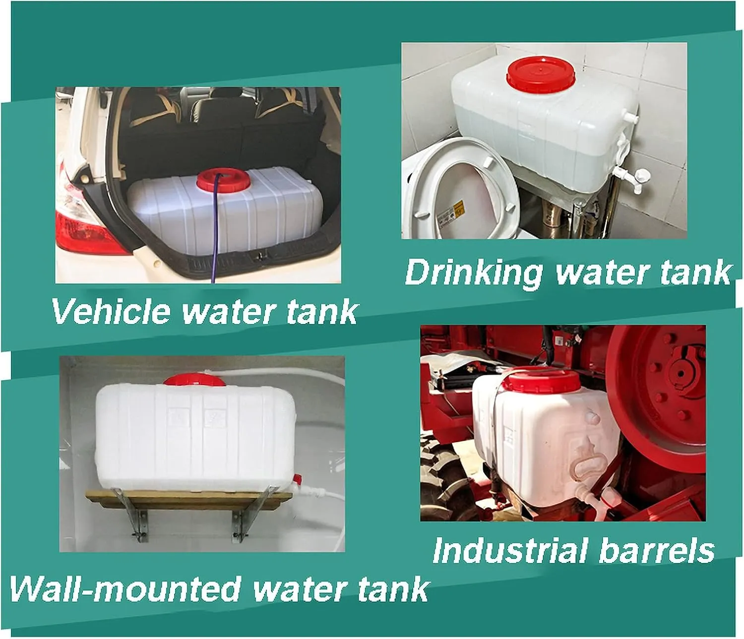 NAKAN Large 25L/30L/47L/75L/110L/150L/200L Plastic Water Container with Faucet, Portable Water Tank for Camping, Hiking, Outdoor(Color:25L)