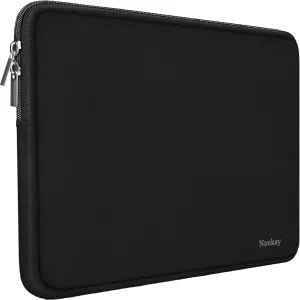 Naukay 15 Inch Neoprene Laptop Sleeve/Case, Shockproof, Water Resistant, Minimalist, Compatible with 15.4 inch Laptops, Personal Protection and Carrying, Envelope Form Factor