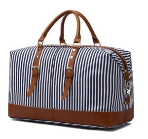 New Style Striped Duffel Bag - Large