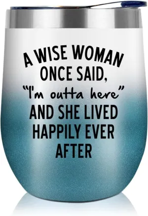 NewEleven Retirement Gifts For Women 2025 - Happy Retirement Gift - Coworker Leaving Gift, Farewell Gifts, Goodbye Presents For Coworkers, Friends - 12 Oz Tumbler