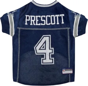 NFLPA DAK Prescott Jersey PET Jersey, NFL Dog Shirt, Size XX-Large, Dallas Cowboys Mesh Jersey for Dogs