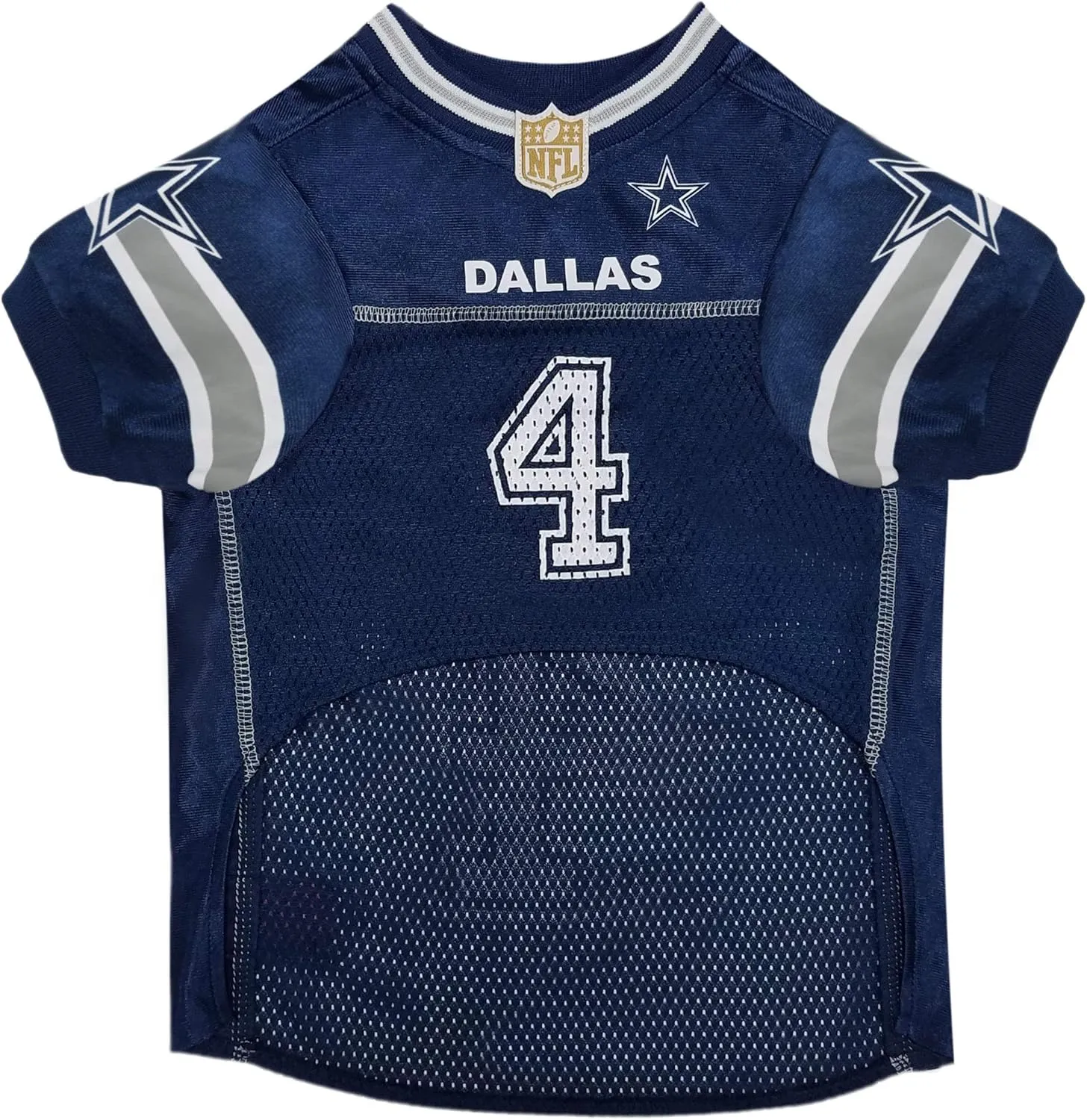 NFLPA DAK Prescott Jersey PET Jersey, NFL Dog Shirt, Size XX-Large, Dallas Cowboys Mesh Jersey for Dogs