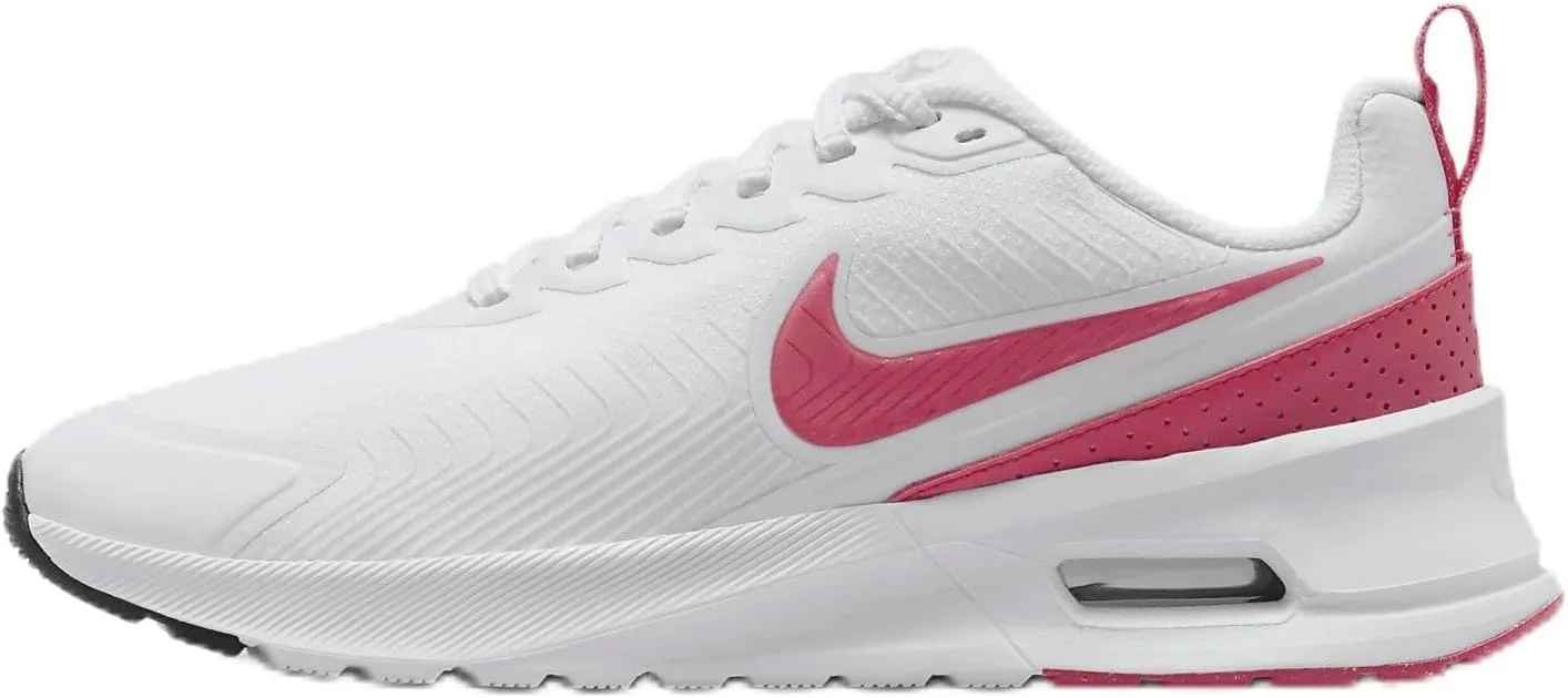 Nike Air Max Nuaxis Women's Shoes (HF1233-100, White/Black/Comet Red/Aster Pink) Size 6