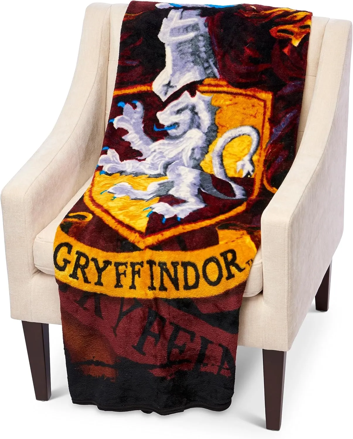 Northwest Harry Potter Micro Raschel Throw Blanket, Lightweight Breathable for Couch, Sofa, Cozy for All Seasons 46" x 60", Battle Flag