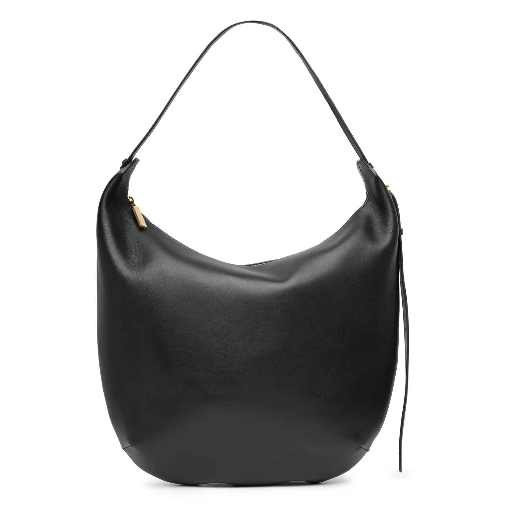 N/S Allie black leather bag
