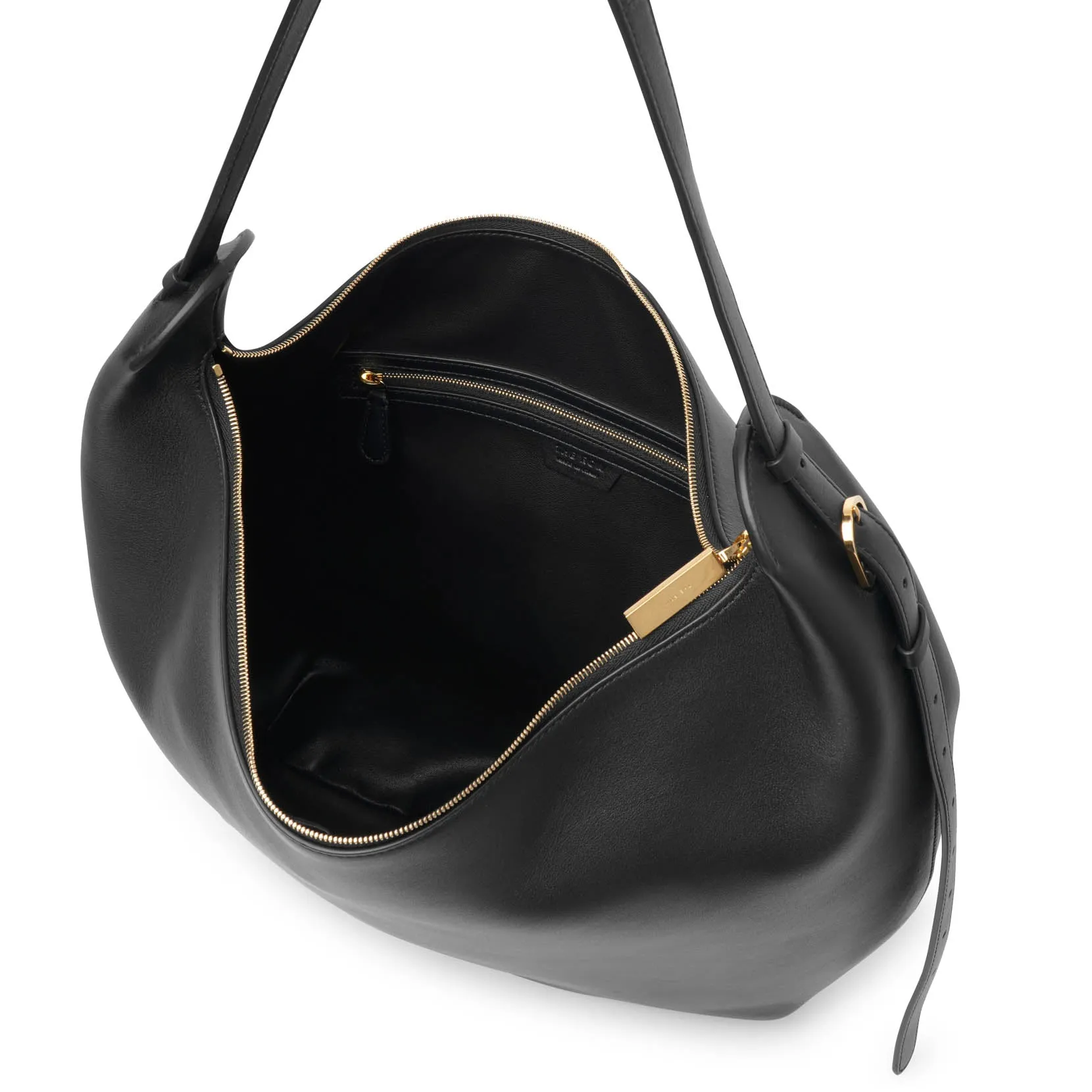 N/S Allie black leather bag
