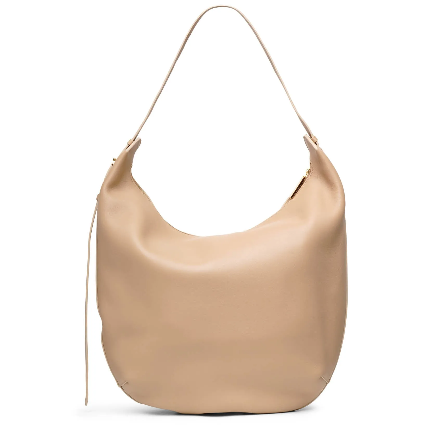 N/S Allie light beige leather bag