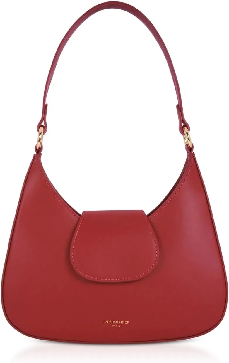 Obolo Shoulder Bag, Genuine Italian Calf Leather, 11 x 9.8 inches