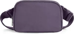 ODODOS Unisex Mini Belt Bag with Adjustable Strap Small Fanny Pack for Workout Running Traveling Hiking, Navy Cosmos