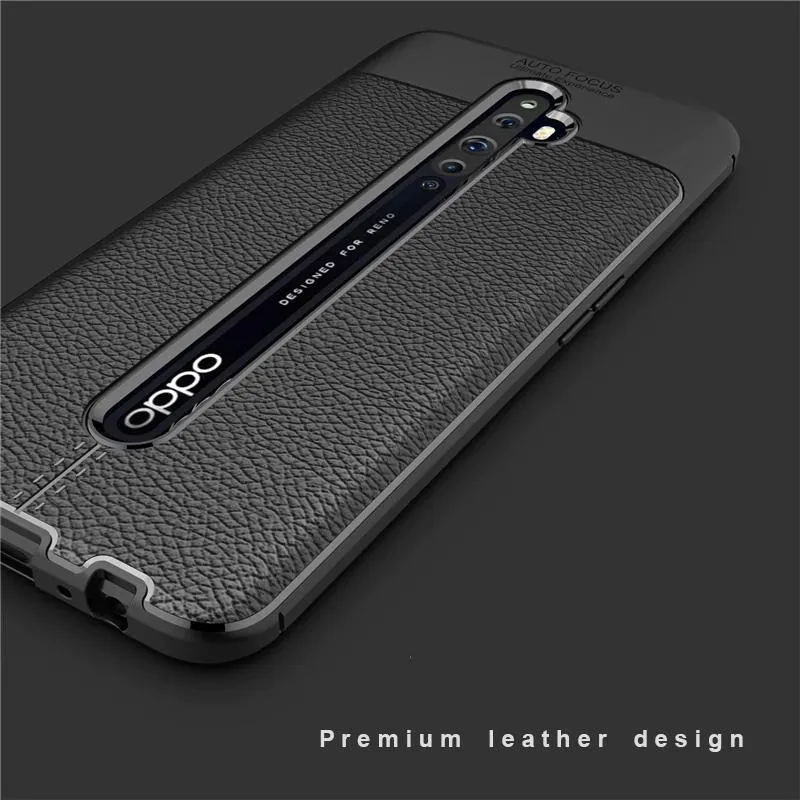 Oppo Reno 2F Leather Design TPU Case