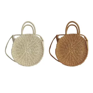 Outdoor Beach Straw Braided Woven Beach Bag