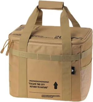 Outdoor Camping Cookware Carrying Bag Kitchen Barbecue Tableware Tool Carriers Bag(Khaki)