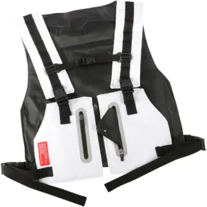 Outdoor Fitness Vest for Men Reflective Cycling Vest Multi Pocket Training Gear for Camping and Running Highly Visible Safety Design White