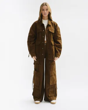Oversize multi-pocket jacket