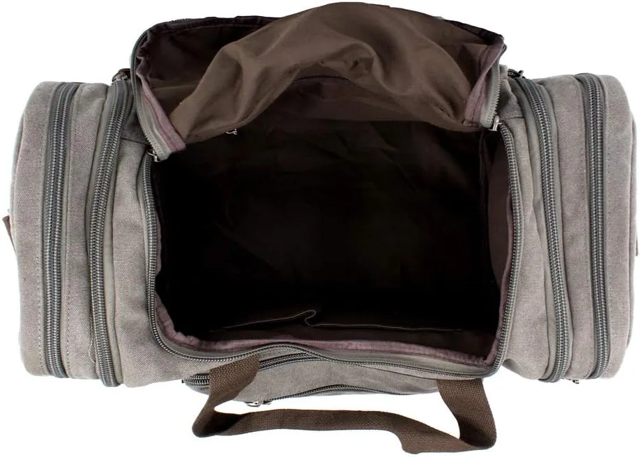 Oversized Handbag Canvas Travel Tote Luggage Weekender Duffel Bag,170804-06