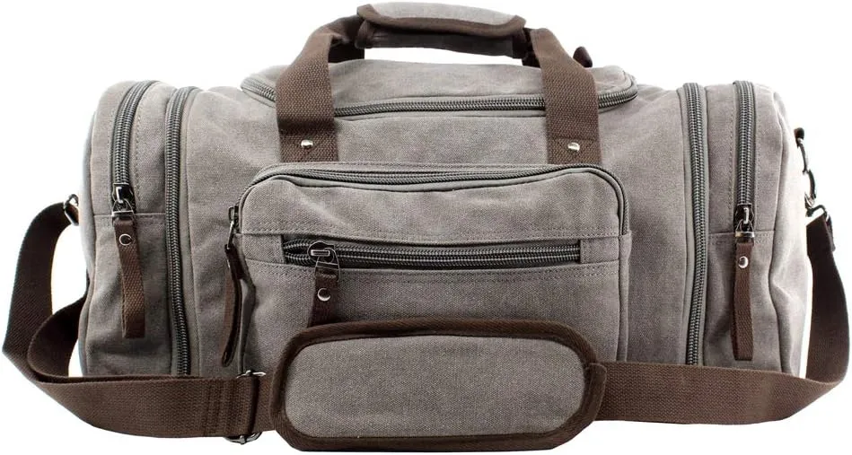 Oversized Handbag Canvas Travel Tote Luggage Weekender Duffel Bag,170804-06