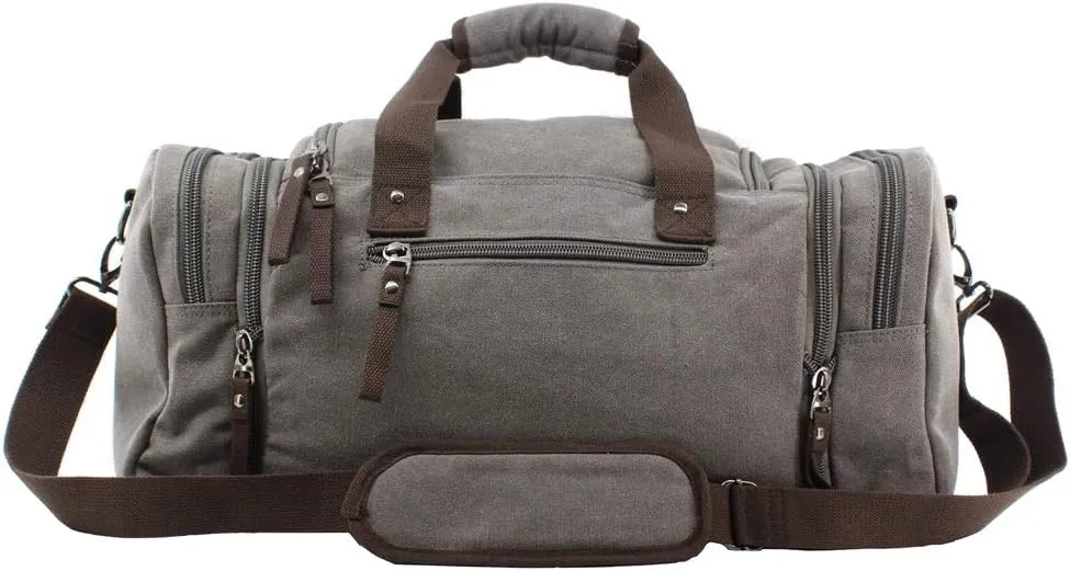 Oversized Handbag Canvas Travel Tote Luggage Weekender Duffel Bag,170804-06