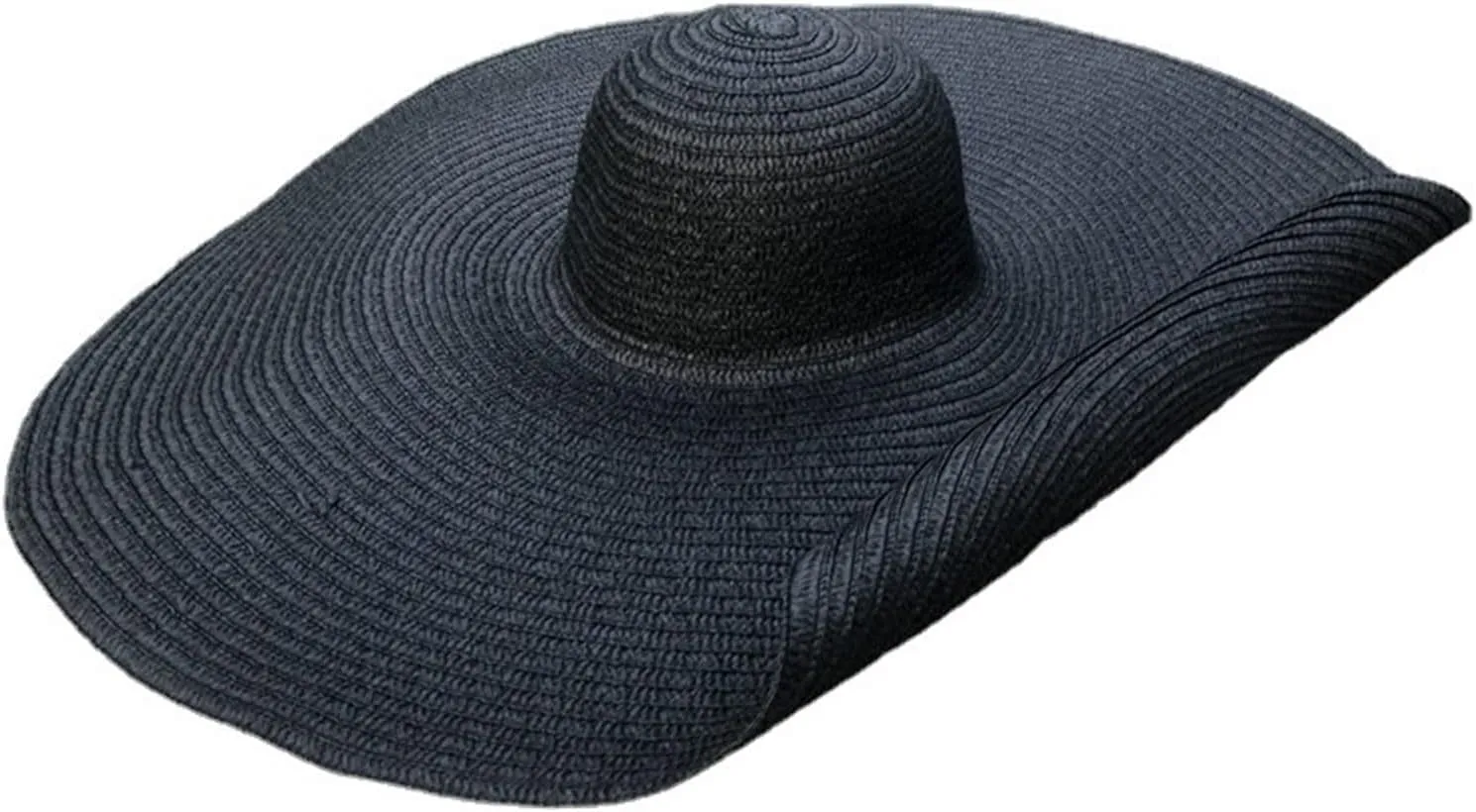 Oversized Sun Straw Hat for Women, UPF 50  Floppy Wide Brim Summer Hat, Foldable Packable Roll up Beach Cap