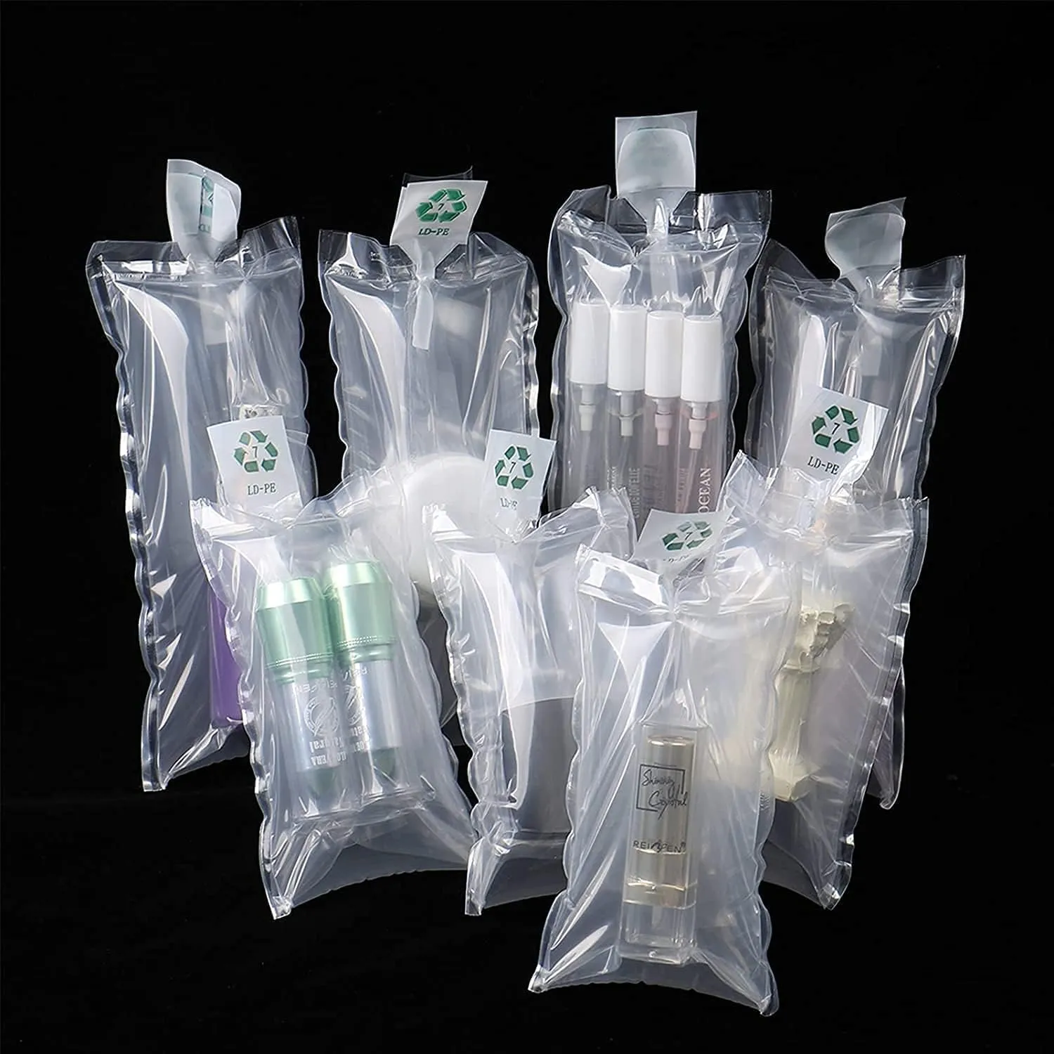 Packaging Air Bags,Clear Plastic Inflatable Air Packaging Protector Bag with Foot Pump,Air Cushion Blocking Packaging Bag,4x6 Inches,200 Pieces,4x6 Inches