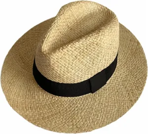 Panama Hat Sun Hats for Women Men Wide Brim Fedora Straw Hat Summer Beach Cap UPF 50 
