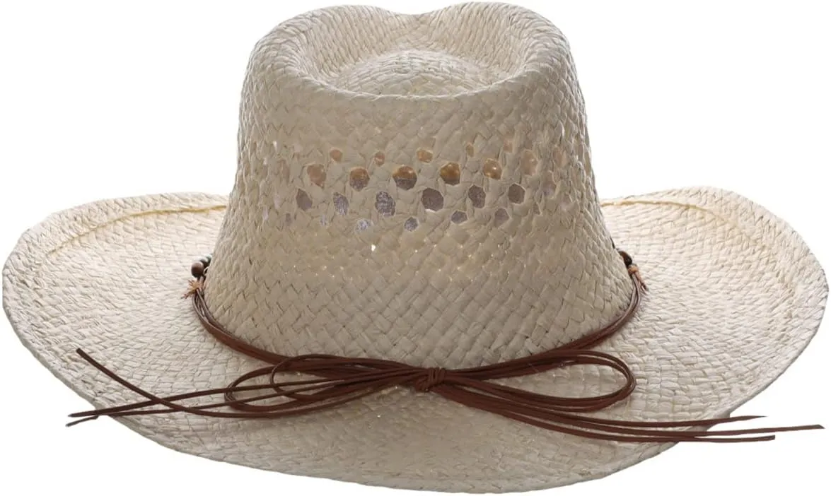 Panama Jack Drifter Sun Hat - Toyo Straw, 3 1/4" Shapeable Brim