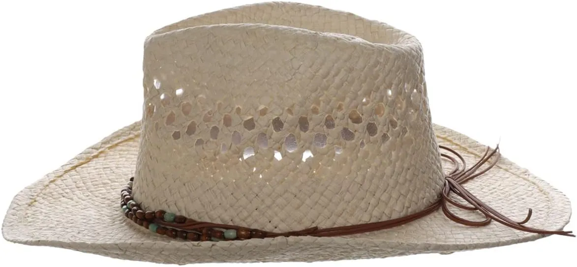 Panama Jack Drifter Sun Hat - Toyo Straw, 3 1/4" Shapeable Brim