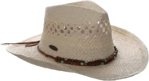 Panama Jack Drifter Sun Hat - Toyo Straw, 3 1/4" Shapeable Brim