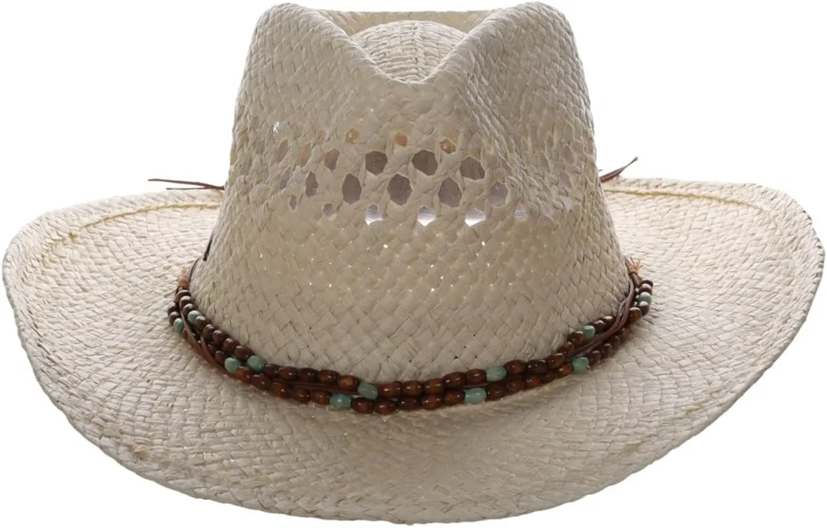 Panama Jack Drifter Sun Hat - Toyo Straw, 3 1/4" Shapeable Brim