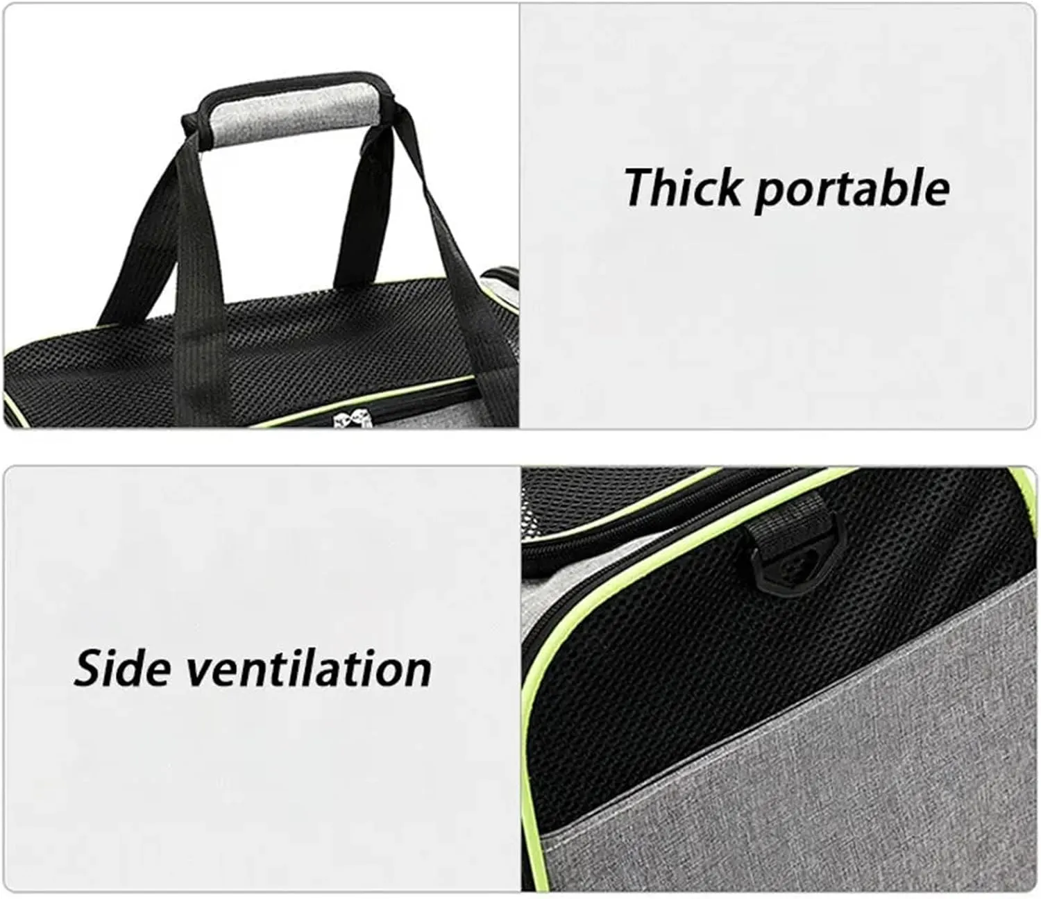 Pet Backpack Portable Breathable Foldable Shoulder Bag Cat and Dog Backpack Travel Pet Handbag Transport Bag(Blue,M)