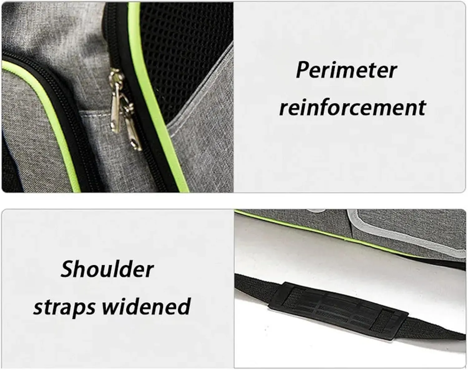 Pet Backpack Portable Breathable Foldable Shoulder Bag Cat and Dog Backpack Travel Pet Handbag Transport Bag(Blue,M)