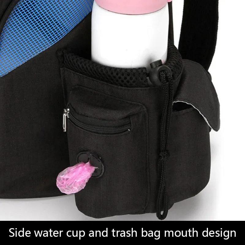 Pet Carriers Bag Cats Double Shoulder Bag Outdoor Travel Carrier Backpack With Safety Zippers Breathable Puppy Carrying Bag