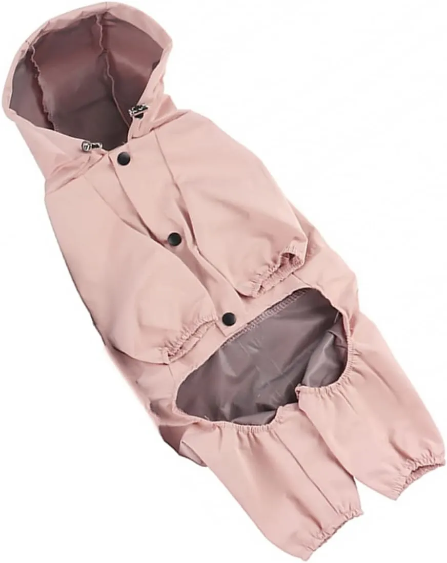 Pet Dog Raincoat Weatherproof Reflective and Breathable Hood for Dogs