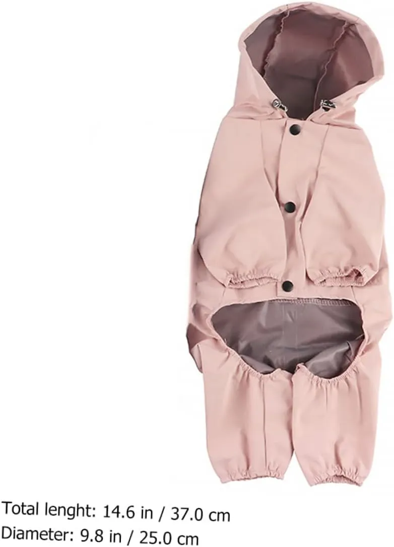 Pet Dog Raincoat Weatherproof Reflective and Breathable Hood for Dogs