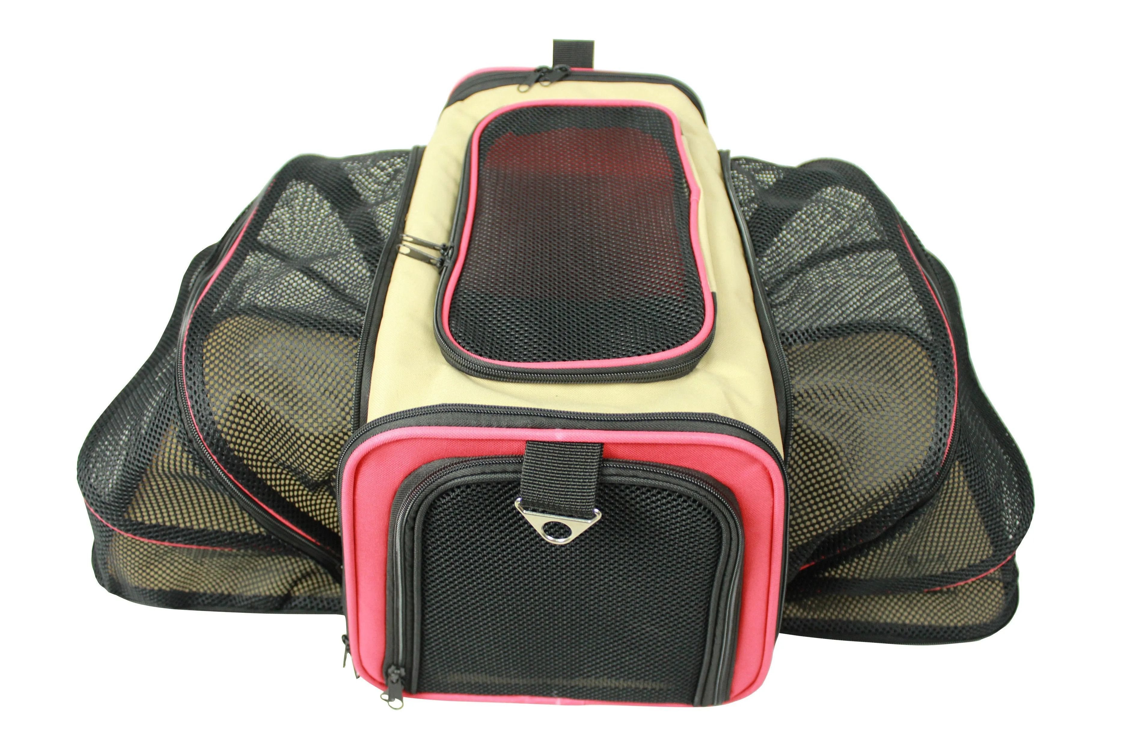 Pet Life Roomeo Folding Collapsible Airline Approved Pet Dog Carrier Crate: Color Blue