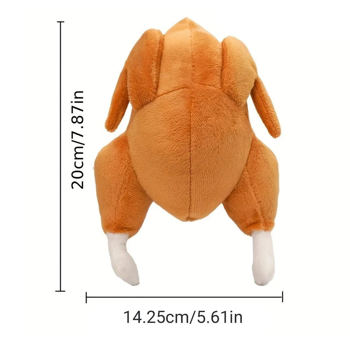 Plush Roast Chicken Dog Toy Squeaky Sound Stuffed Interactive Pet Plaything