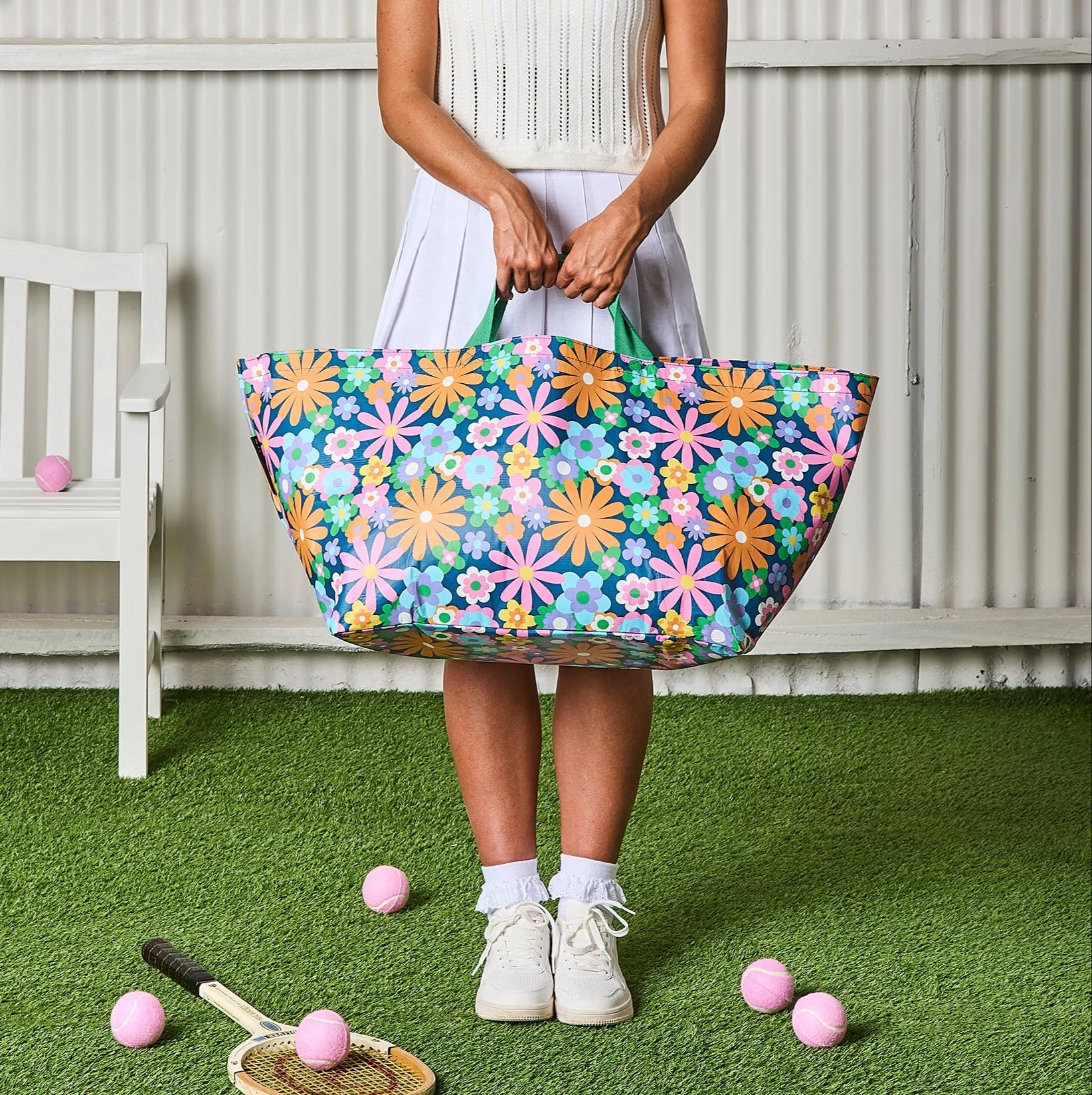 Pop Floral Oversized Tote