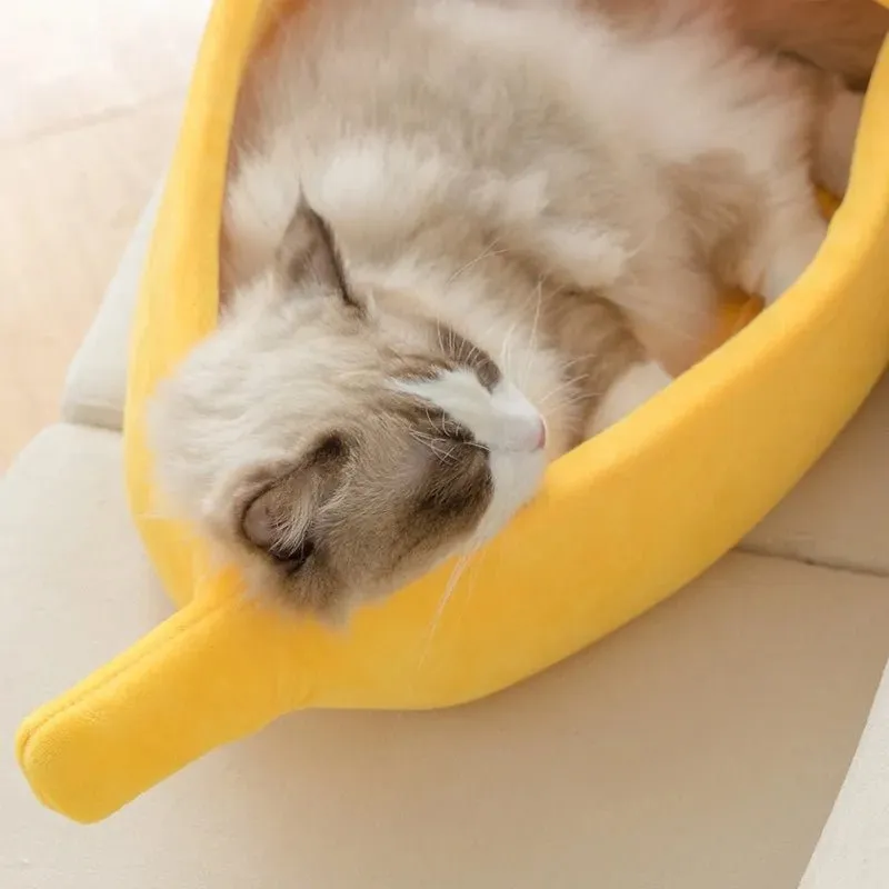 Portable Banana Pet Bed