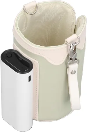 Portable Bottle Warmer, Intelligent 21 Gears Temp Adjustment, Rechargeable Universal Milk Warmer Bag for Travel Home