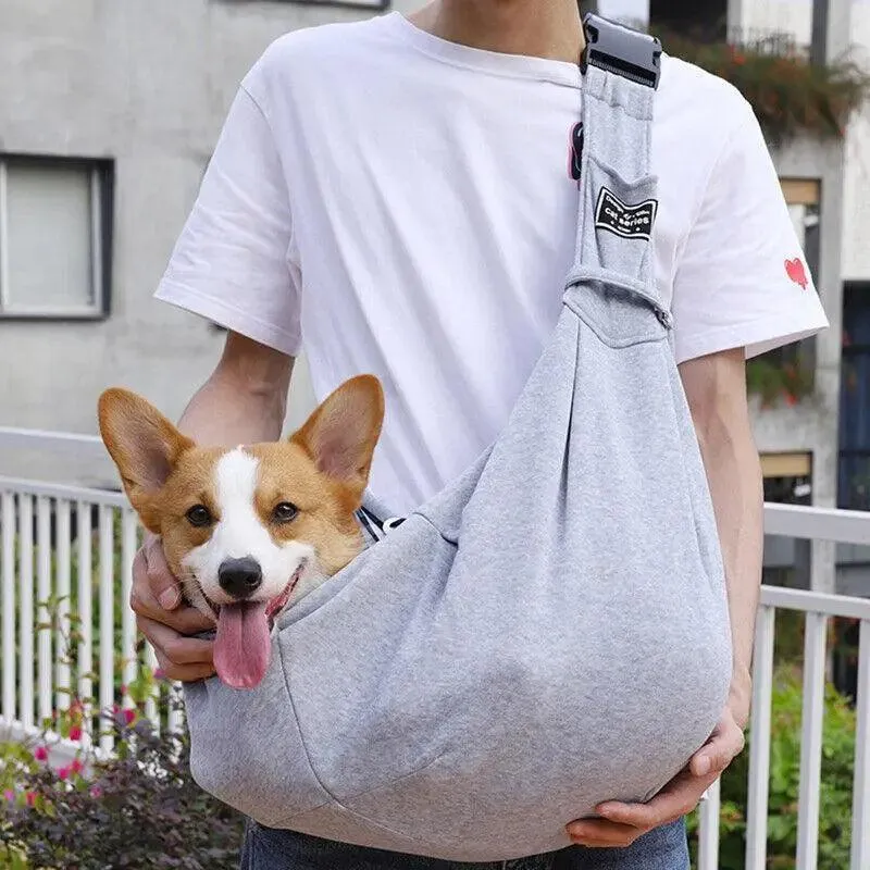 Portable Pet Sling Carrier Shoulder Bag for Small Dogs and Cats Travel Outdoor