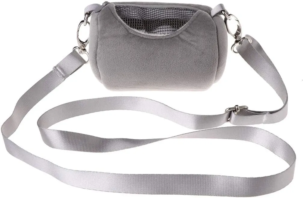 Portable Travel for Case Breathable Outgoing for Bag Pouch for Small Pet Hedgehog Hamster Sugar Glider Small Pet Bed, Gray-Other